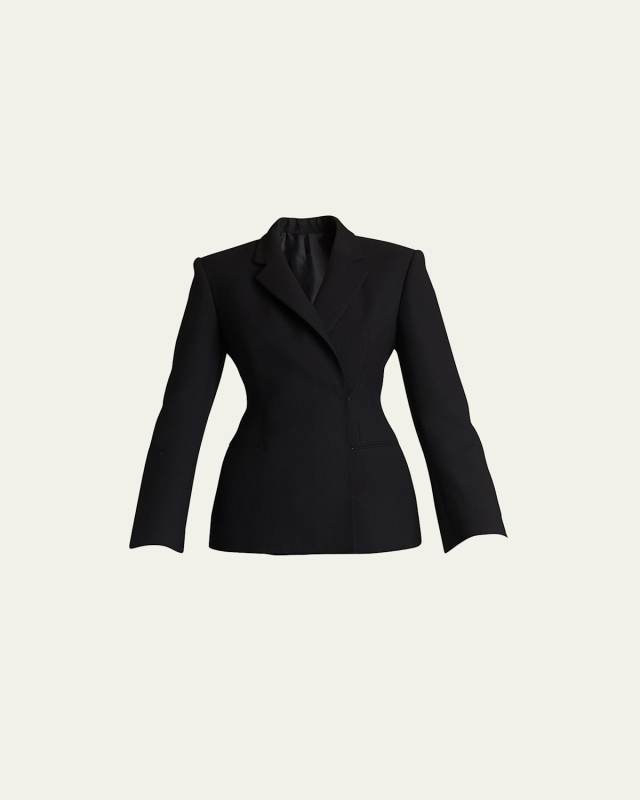 Fitted Wool Blazer